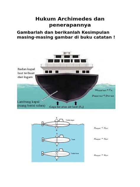 Hukum Archimedes dan Kapal Laut | PDF - Scribd - wintechmobiles.com