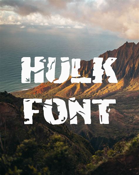 HULK font style Textcraft