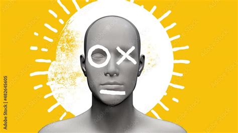 Human body abstract art concept with doodle draw shapes. Realistic 3d ... - muktibox.com