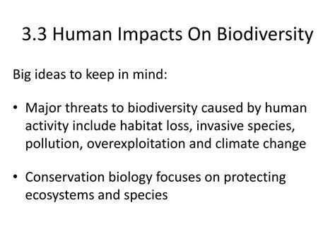 Human Impacts on Biodiversity - AP... | Practice Hub - raincitystudios.com