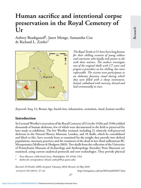 Human sacriﬁce and intentional corpse preservation in the Royal ... - wintechmobiles.com