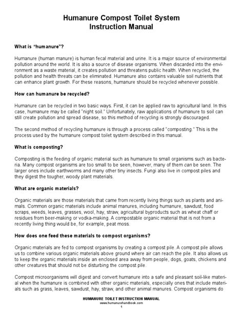 Humanure Compost Toilet System Instruction Manual - raincitystudios.com