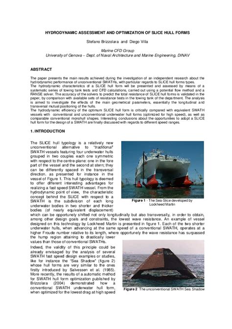 Hydrodynamic optimization of ship hull forms - ScienceDirect - wintechmobiles.com