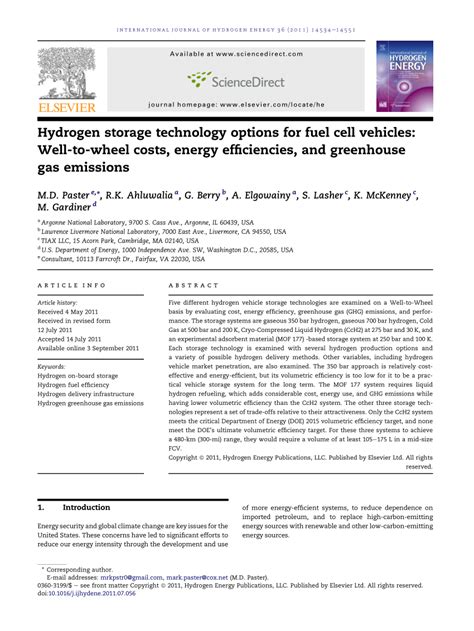 Hydrogen storage technology options for fuel cell vehicles: Well-to ... - wintechmobiles.com