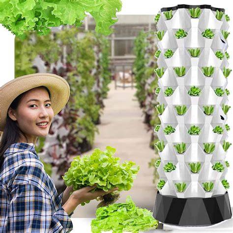 Hydroponic Tower for Vertical Indoor Growing for Small Spaces - raincitystudios.com