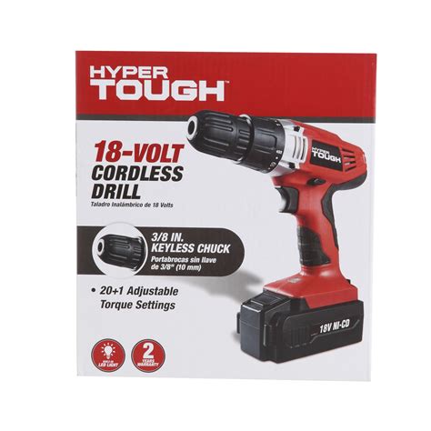 HYPER TOUGH 18V NI-CD CORDLESS DRILL Walmart Canada