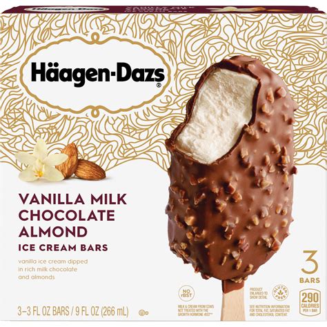 Haagen dazs bars. Quantity of Haagen Dazs Salted Caramel Ice Cream Stick Bar 3X80ml. Add. Vegetarian. Guideline Daily Amounts. 1 x Bar (70g) Energy 998kJ 240kcal. 12% of the reference intake. Fat 16.4g-23% of the reference intake. Saturates 10.5g- ... Häagen-Dazs ice cream is made with real cream, no artificial flavours or colours and no sweeteners. ... 