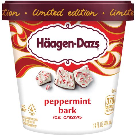 Haagen dazs peppermint bark. Haagen-Dazs Peppermint Bark Ice Cream. 500 ml $7.29. $1.46 / 100 ML Product added to cart -+ Add to cart Add to list ... Häagen-Dazs Extras Rocky Road Ice Cream. 500 ml $7.29. $1.46 / 100 ML ... 
