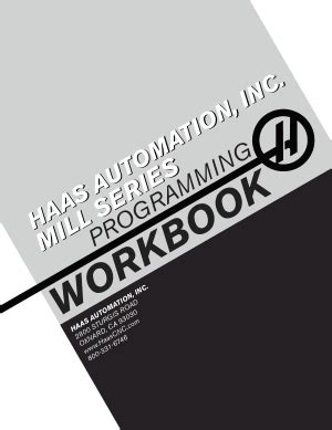 Haas Cnc Mill Programming Workbook