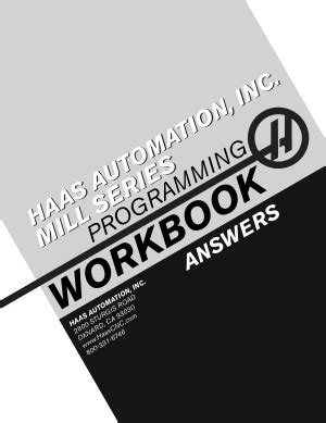 Haas Programming Work Answers
