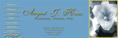 Haas funeral home.  Read August J.  With years of experience in serving th...