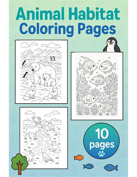 Habitat Coloring Shee