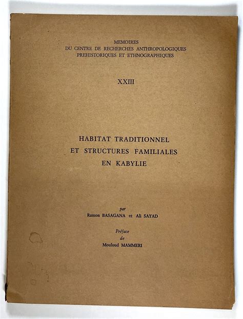 Habitat traditionnel et structures familiales en kabylie. - Romet zetka 125 instrukcja obs ugi.