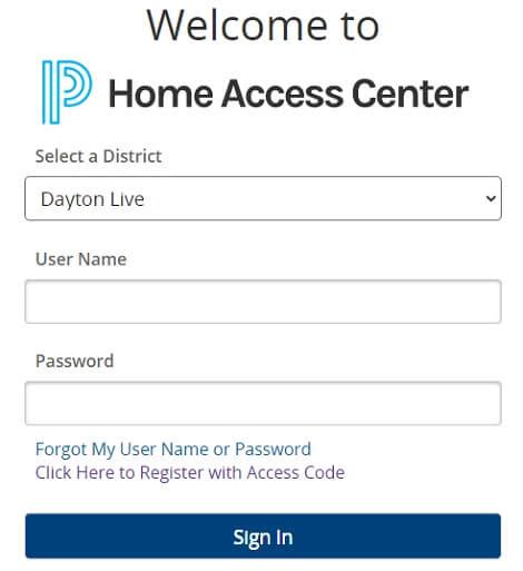 Welcome to. Home Access Center allows parents and students to view student registration, scheduling, attendance, assignment, and grade information. Home Access Center is available for the districts listed in the dropdown to the right. Please make sure to select the correct district when logging in to Home Access Center V4x. Select a District.. 