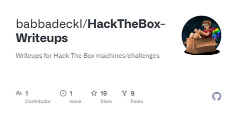 Hack the box github.  Writeups for the Hack The Box machines Based on my...