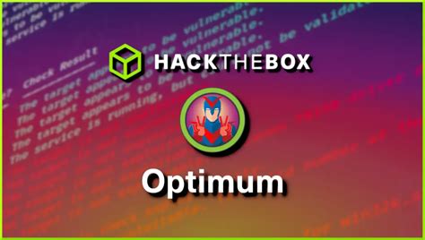 Hack the box optimum walkthrough.  Learn step-by-step techniques to successfully comprom...