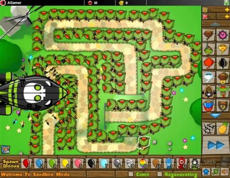 Bloons TD 4 features several tracks with varying levels of difficulty. The easier tracks feature more convenient locations for placing your defenses and tend to be longer. You can also set the difficulty level, reducing the cost of purchases, amount of levels, and increasing your lives. There are 16 unlockable new weapons and defenses the ... . 