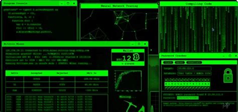 Hacker typer.  Features auto-typing mode, file explorer, chat window simulation, cus...