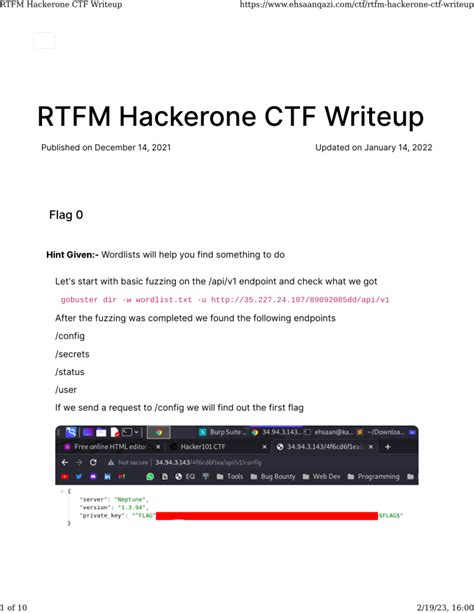 Hackerone ctf writeup. .  ...