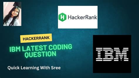 Hackerrank ibm coding assessment.  But it's still mostly rote syntax that you'll learn.  Practi...