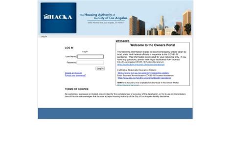 Hacla resident portal login. Overview. Each property within the HACLA Asset Management portfolio is professionally managed by third party property management firms. These firms conduct the day-to-day management of our properties, including maintaining buildings; hiring and managing site staff including site managers, landscaping, maintenance, security, and other vendors; performing all aspects of leasing; and ... 