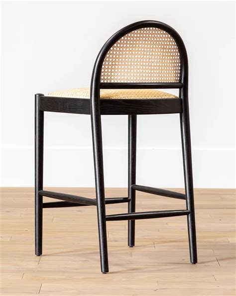 Hadden counter stool. Jun 14, 2023 - In a modern mix of materials, the Sherah Stool gives a refreshed feel to the classic counter stool. With an upholstered seat and top grain leather back, the dark, solid parawood frame elevates your decor with its rich palette. 