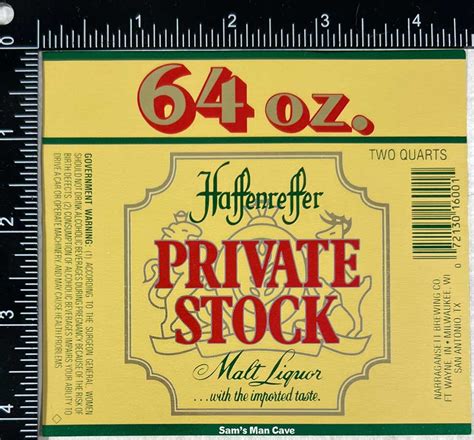 Haffenreffer Private Stock Private Stock Brewing Co.