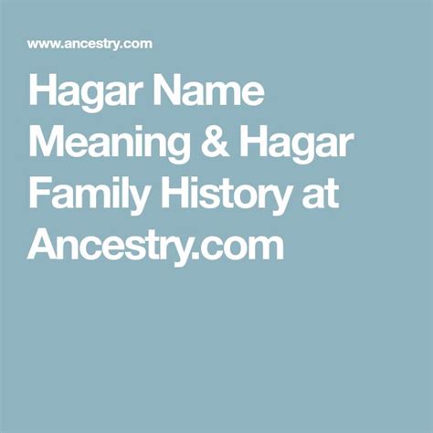 Hagar Johnson - Ancestry.com