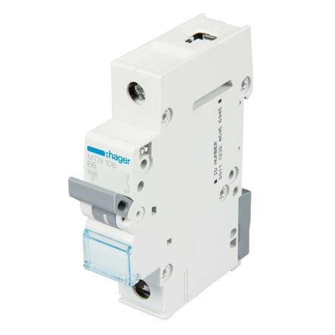 Hager 6A 6kA B-Type MCB MTN106 - alertelectrical.com