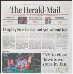 The Herald-Mail is a newspaper serving the citie