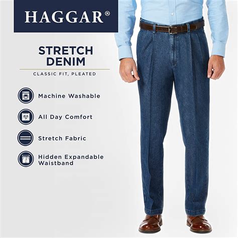 Haggar men%27s. use code FORTY5. Cool 18® Pant. Classic Fit, Flat Front, Hidden Expandable Waistband. $65.00. +17. 45% Off Sitewide. use code FORTY5. Big & Tall Cool 18® Pant. Classic Fit, Pleated Front, Expandable Waist. 