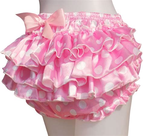 Haian ABDL PVC & Satin Panties Frilly Rumba Pants …