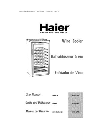 Haier hvf042abl hvf060abl wine cooler repair manual. - La guida approssimativa alla bolivia cd guida grezza world music.