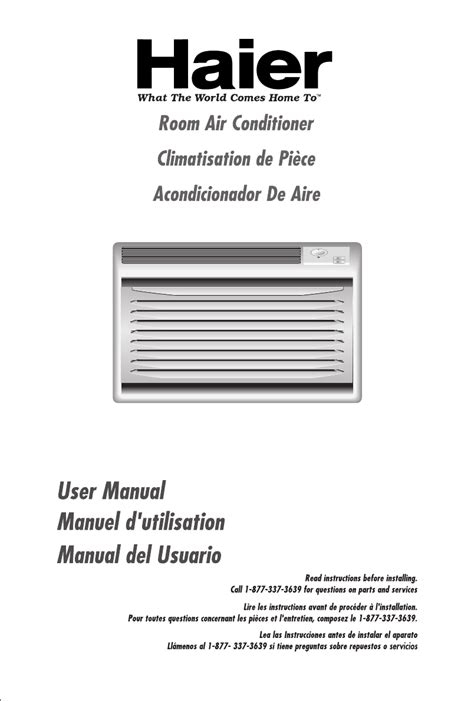 Haier hwr05xc5 hwf05xc5 air conditioner service manual. - Ge profile dishwasher technical service manual.
