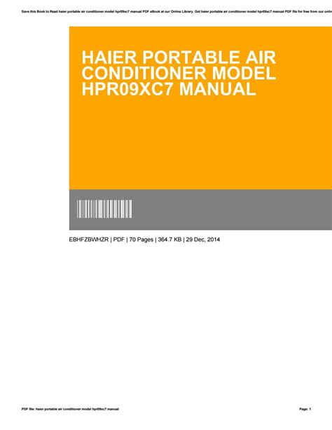 Haier portable air conditioner hpr09xc7 manual. - Club car carryall 272 service manual.