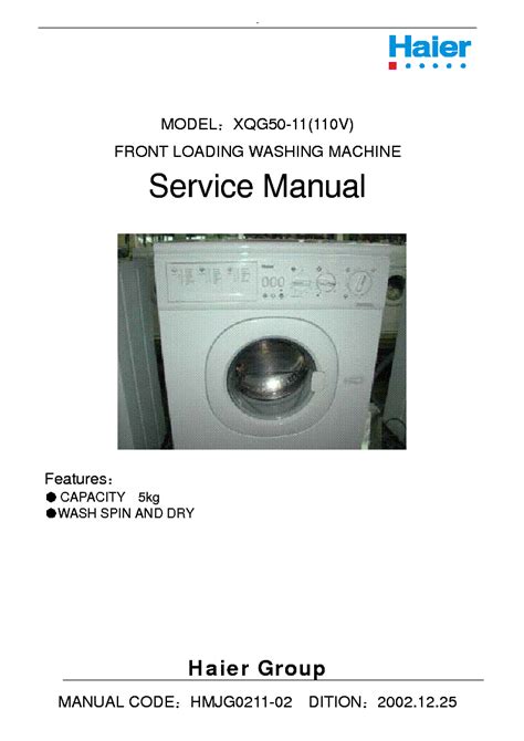 Haier xqg50 11 washing machine service manual. - Court officer exam the complete preparation guide.