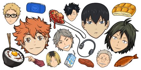 Haikyuu Characters Names Haikyuu Cursor Collection Custom Cursor