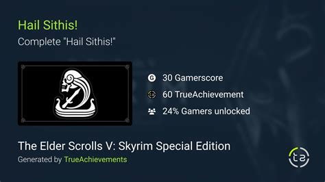 Hail Sithis! Trophy • The Elder Scrolls V: Skyrim • PSNProfiles.com