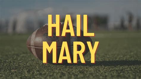 Hail mary football. Nov 16, 2020 · The GREATEST Hail Mary's in NFL History!The NFL Throwback is your home for all things NFL history.Check out our other channels:NFL Films - YouTube.com/NFLFil... 