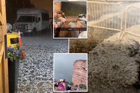 Hail pelts Red Rocks: Nearly 100 concertgoers hurt