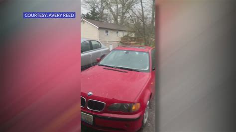 Hail pelts cars in St. Clair County