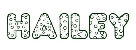 Hailey Coloring Pages