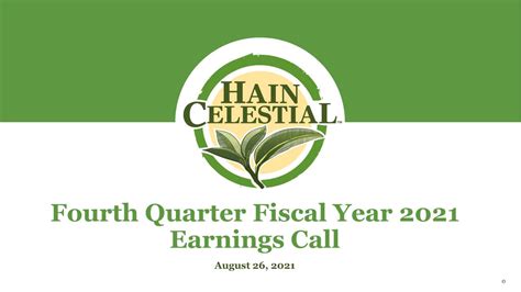 Hain Celestial: Fiscal Q4 Earnings Snapshot