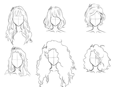 Hair Base Drawing Female