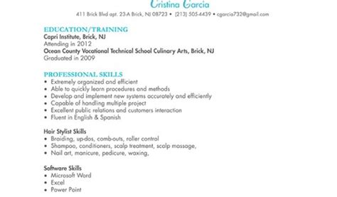 Hair Stylist Resume Example 6+ Free PDF, PSD Documents Download