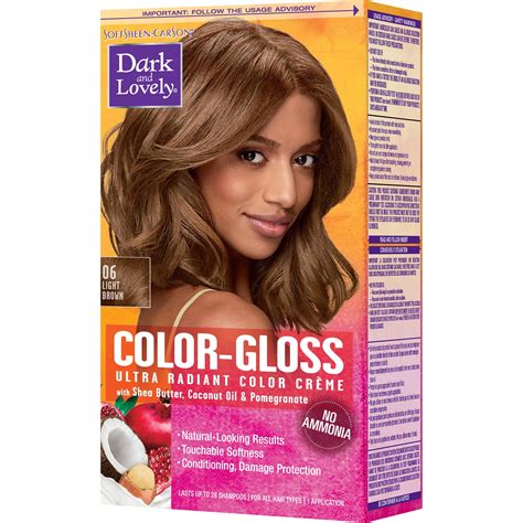 Hair color gloss. 1- Evenly distribute Le Color Gloss through clean, damp hair.2- Leave Le Color Gloss on hair for 15 minutes.3- Rinse hair thoroughly with water. Tip- Looking for even more color? To build a deeper result, especially on non color-treated hair, use again after 7 days To remove color if desired, use a clarifying shampoo 