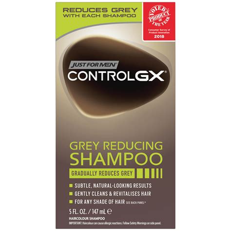 Hair color shampoo for men. Just For Men Shampoo-In Color (Formerly Original Formula), Mens Hair Color with Keratin and Vitamin E for Stronger Hair - Rich Dark Brown, H-47, Pack of 3 dummy Just For Men Control GX Grey Reducing Beard Wash Shampoo, Gradually Colors Mustache and Beard, Leaves Facial Hair Softer and Fuller, 4 Fl Oz - Pack of 3 (Packaging May Vary) 