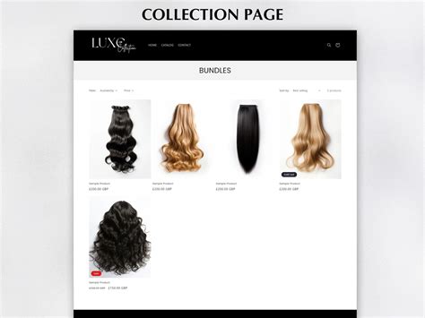 Hair extension shopify theme.  Top Collection of Shopify Hair Salon eCom...