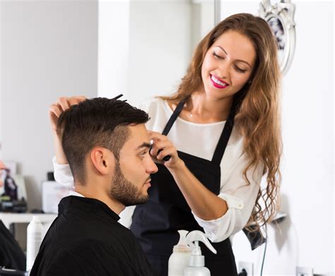 Hair salon near me for men. American Male salons cater specifically to men’s grooming needs. He’ll enjoy a haircut, hand and foot detailing, facials, camouflaging, massage and other services – all with a masculine touch. To order an American Male salon gift certificate, please click the PayPal Buy Now button below.It is recommended that orders placed within 3 ... 
