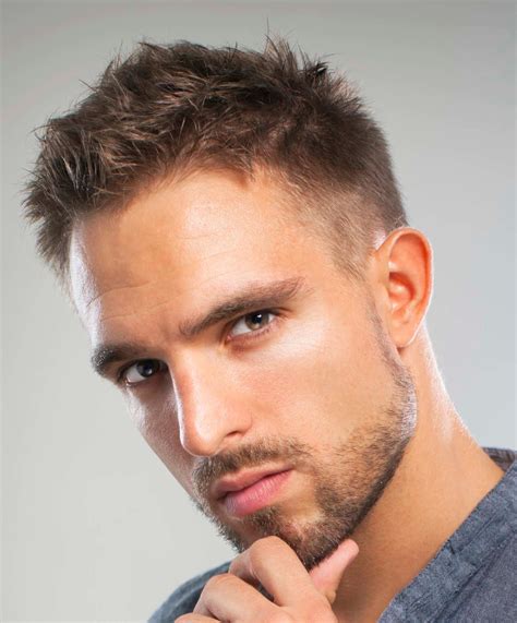 Haircuts for thin hair men. Low Fade with Thick Wavy Hair. This popular style for thick, wavy hair is by far one of the best haircuts. It starts with a simple cut that keeps hair longer on top and in the front, then fades toward the nape and the ears. A pomade with shine finishes the look; just add a small amount to damp hair and comb it back. 